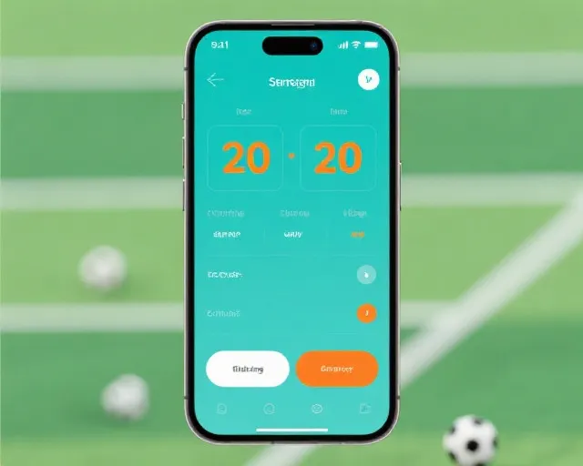 移动端比分与赛程界面示意图